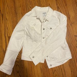 Old Navy white jean jacket
